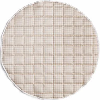 Beige checked Play mat