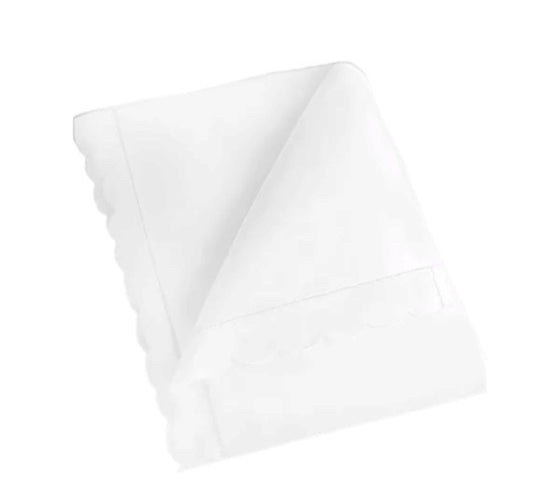 White Scalloped Baby Duvet