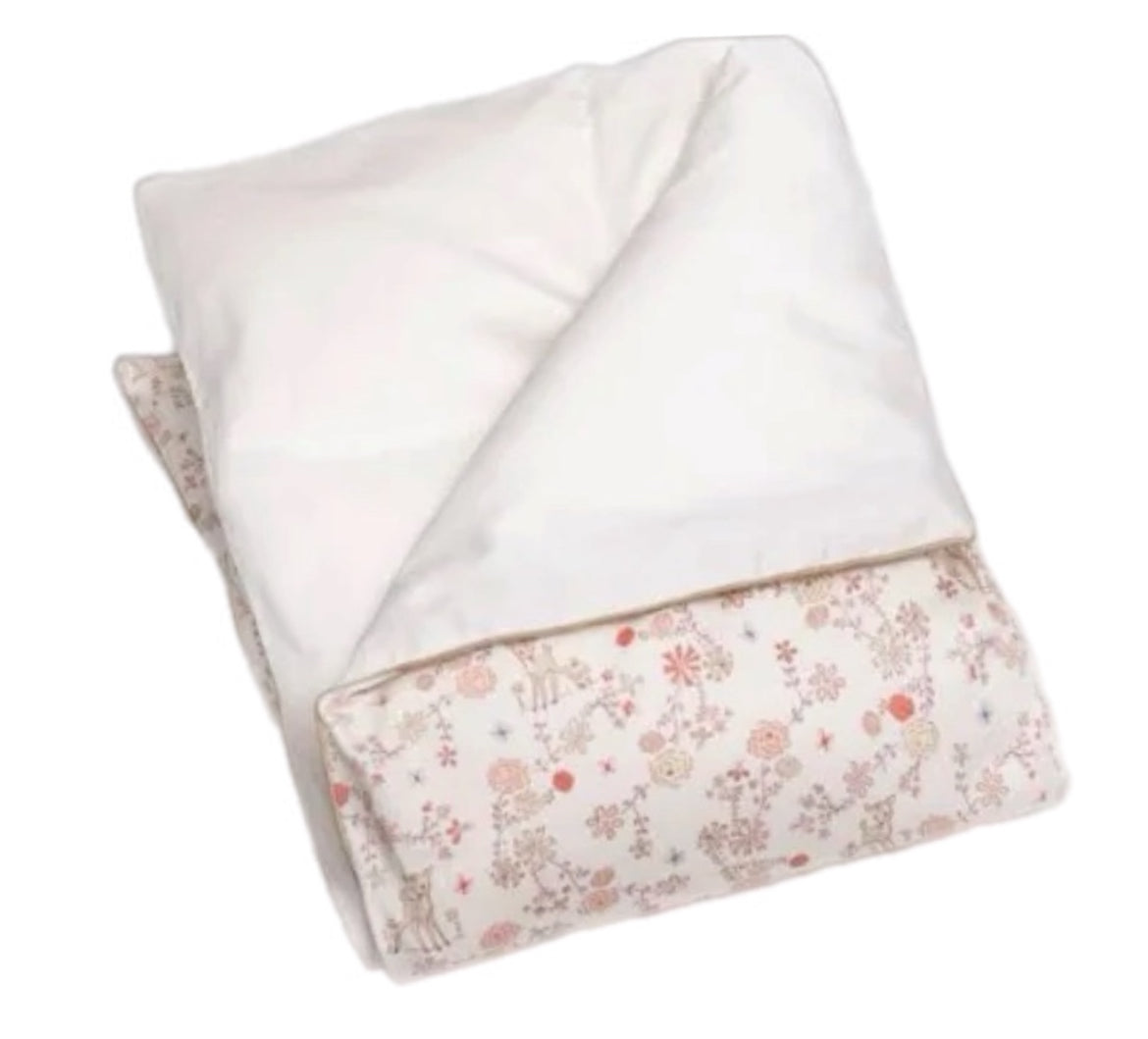 Ivory woodland print blanket
