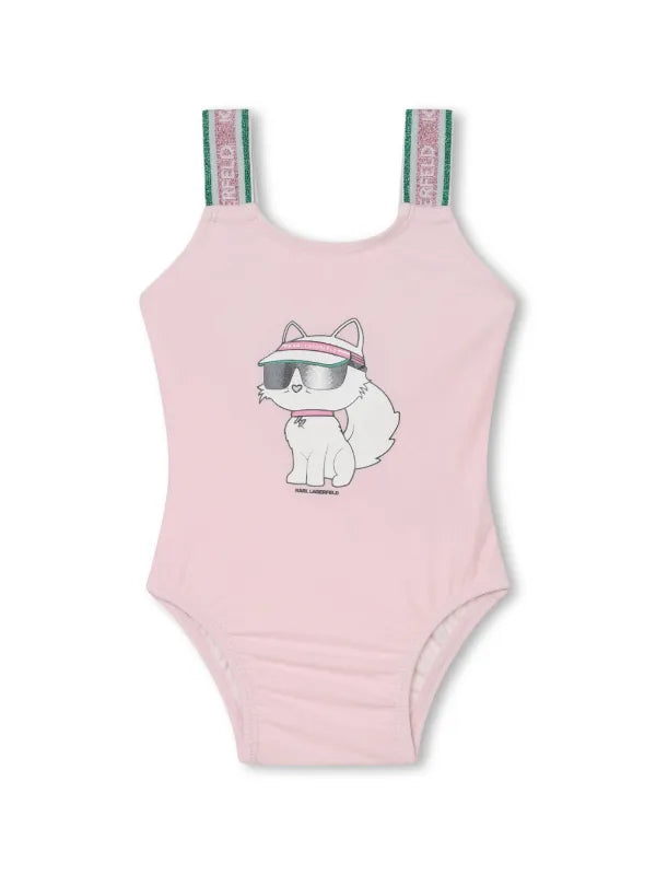 Pink One Piece Bathing Suit