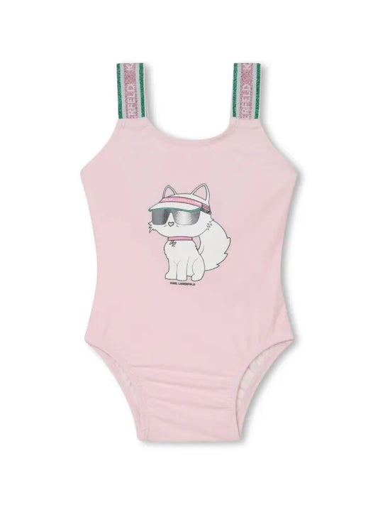 Pink One Piece Bathing Suit