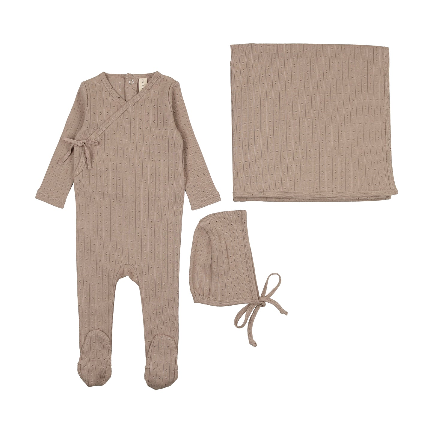 Taupe Pointelle Set