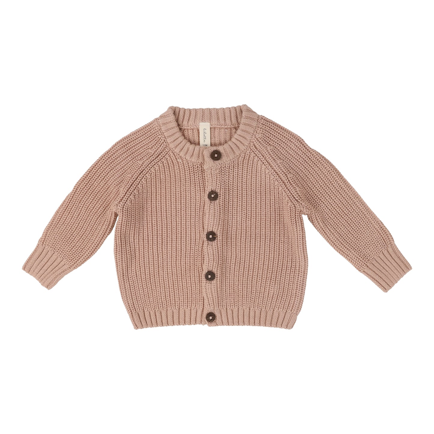 Peach Chunky knit cardigan