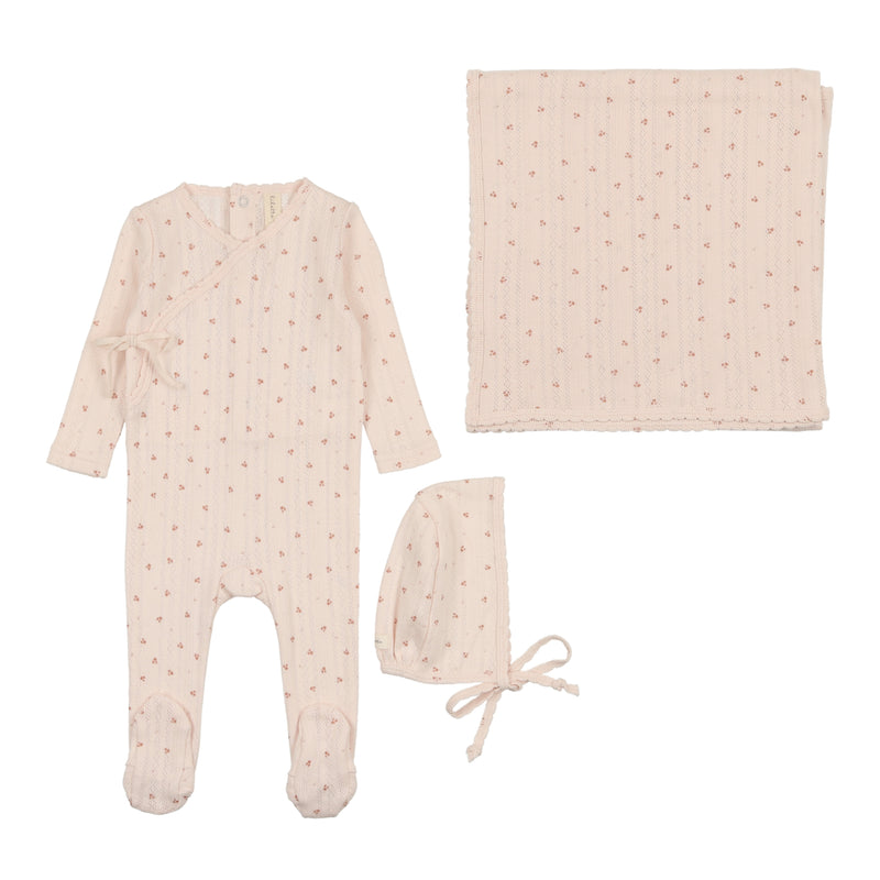 Pale Pink Pointelle Set