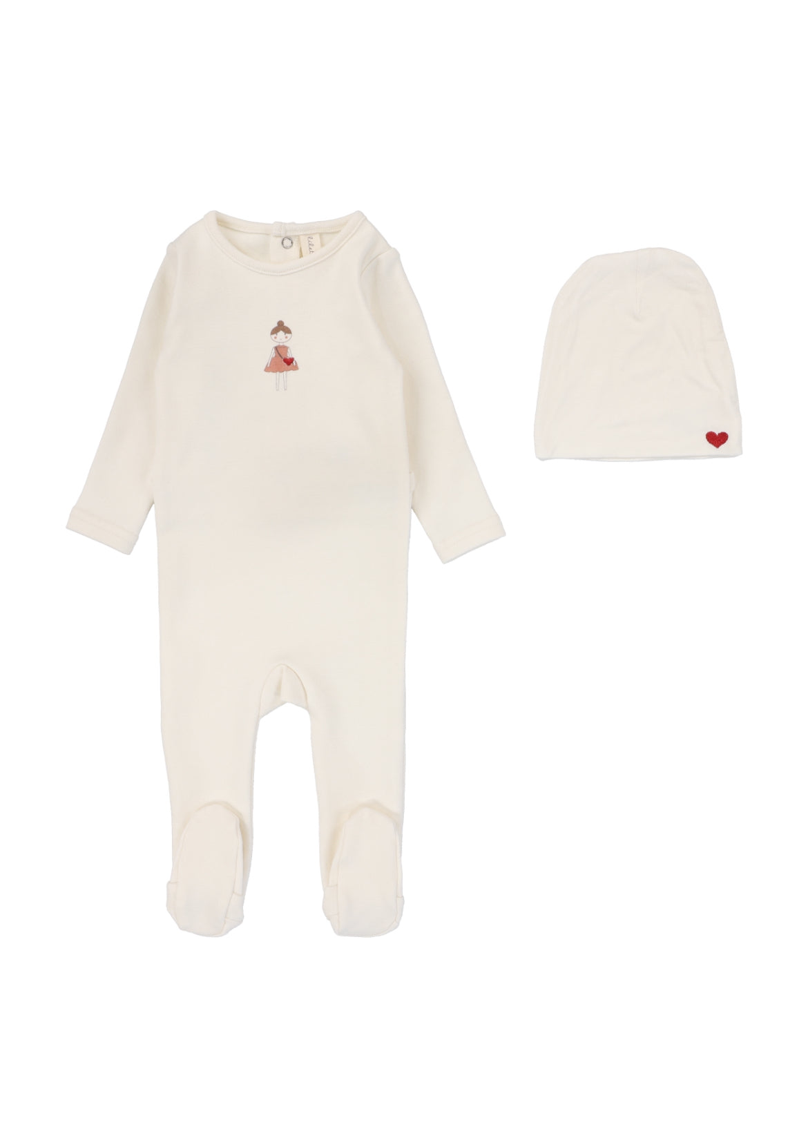 Cream Girl Doll Footie
