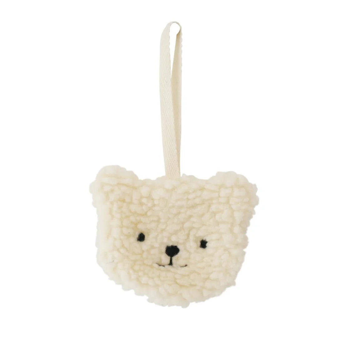 Ivory Sherpa Bear Paci Comforter