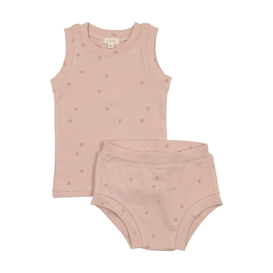 Peach all around Hot air balloon SHORT Set