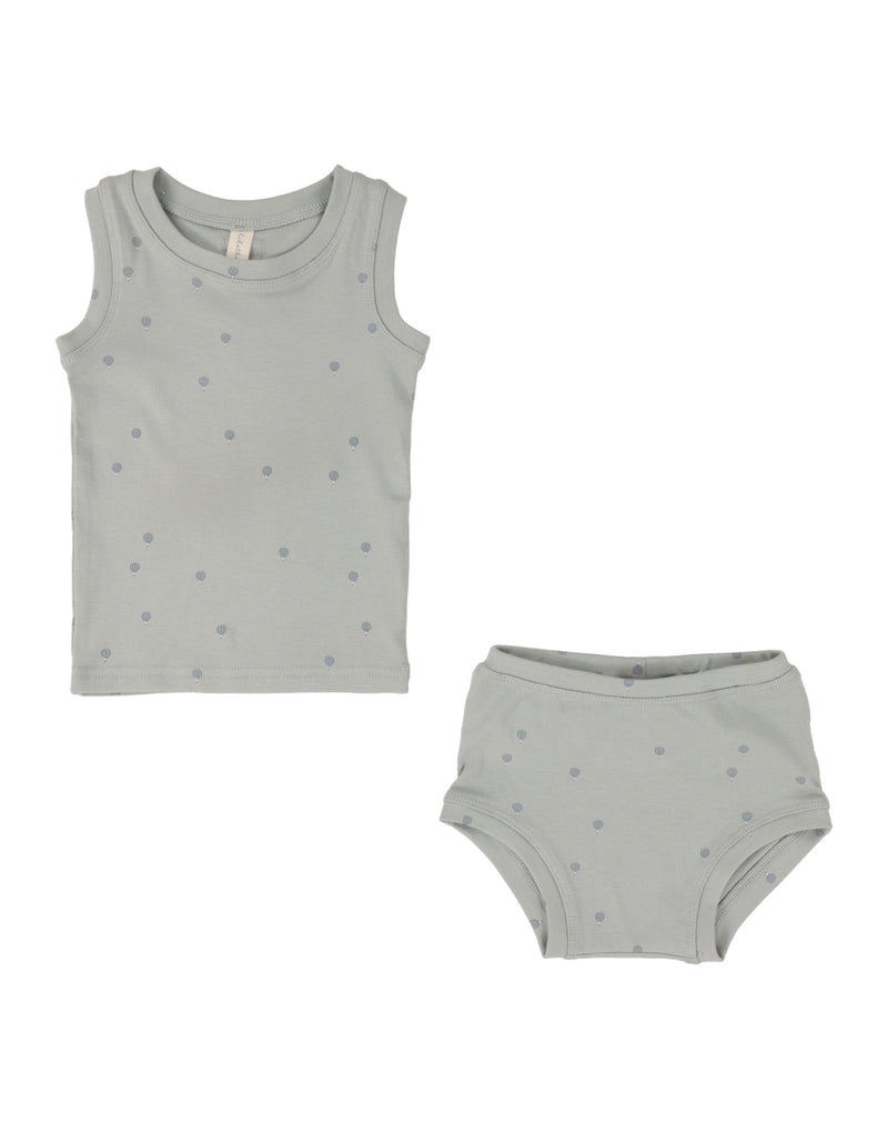 Seafoam all around Hot air balloon SHORT Set