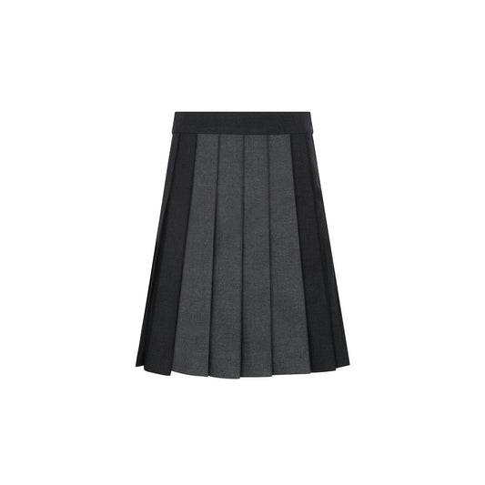 Two-tone Pleated Grey Skirt