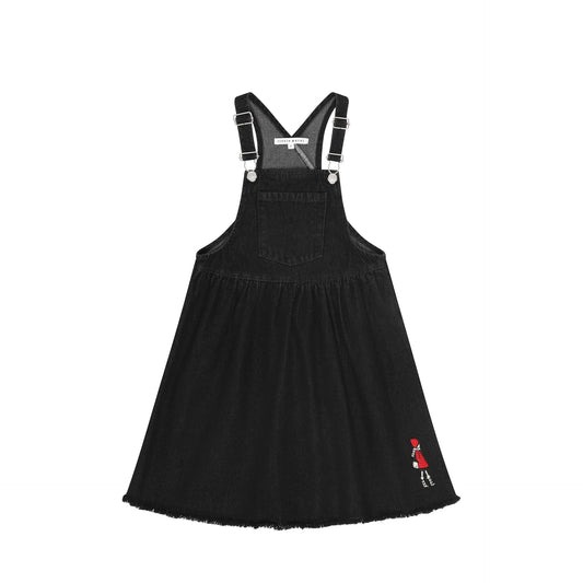 LP Doll Patch Black Denim Jumper