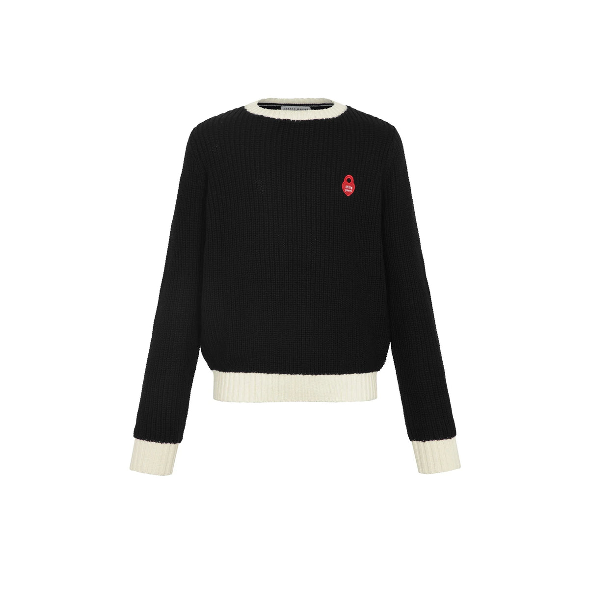 Teen Chunky Black Sweater