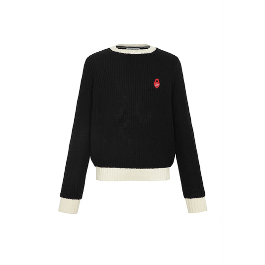 Teen Chunky Black Sweater