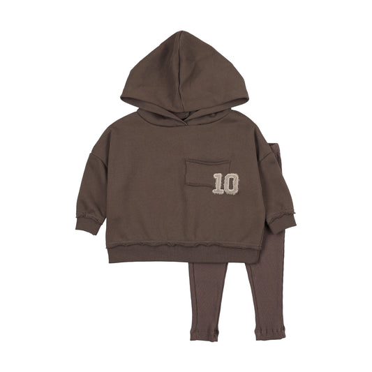 Hooded Umber Sweatshirt Set
