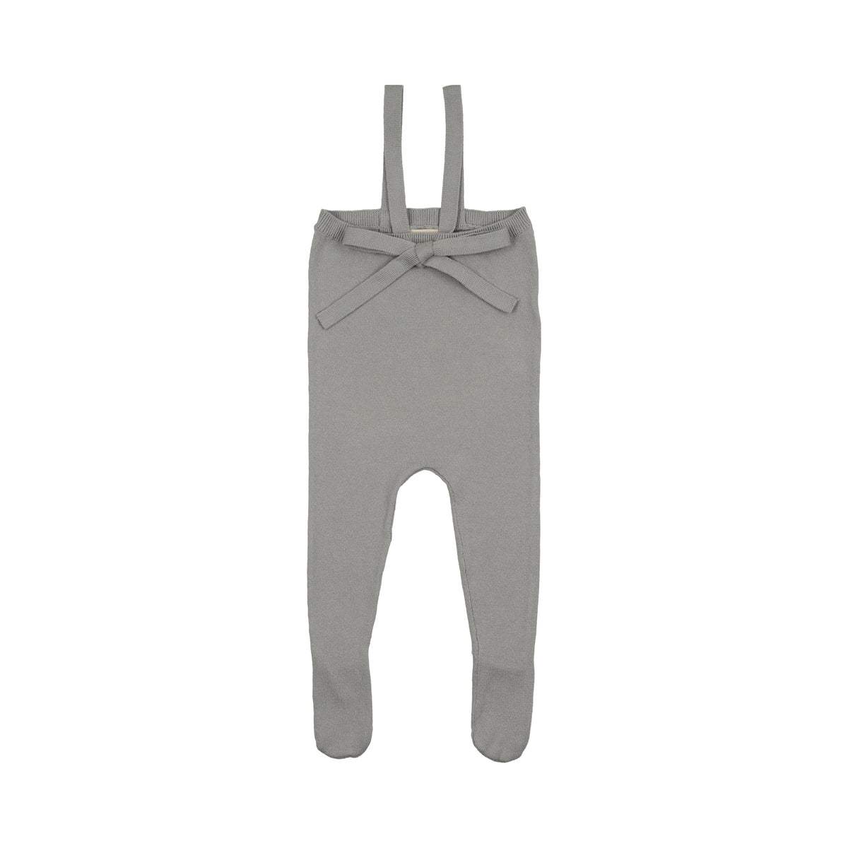Knit Tied Powder Suspender Overalls