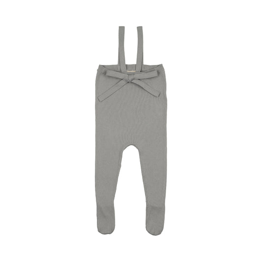 Knit Tied Powder Suspender Overalls