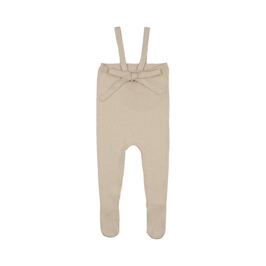 Knit Tied Stone Suspender Overalls