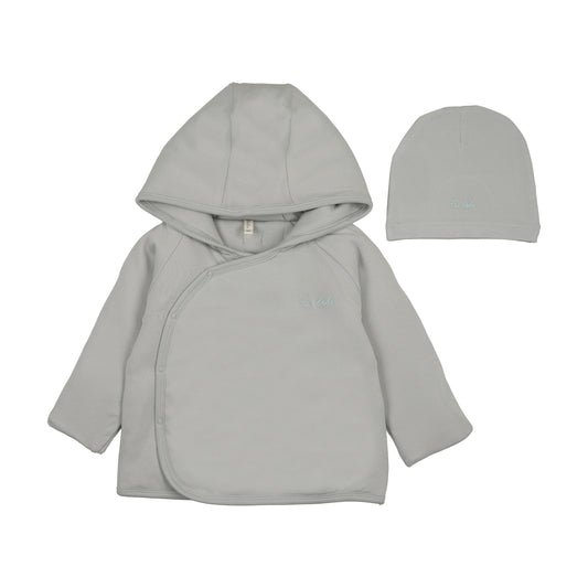 Padded Solid Pale Blue Jacket
