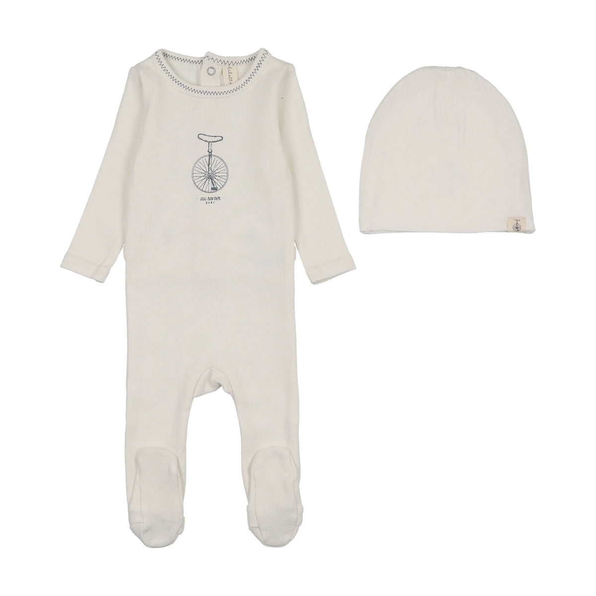 Bicycle Cream Footie Set