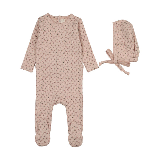 Cherry Blossom Pale Pink Footie Set
