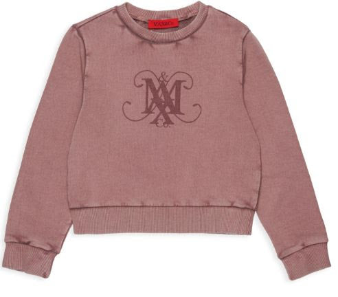 Acid Washed Sweatshirt with Logo