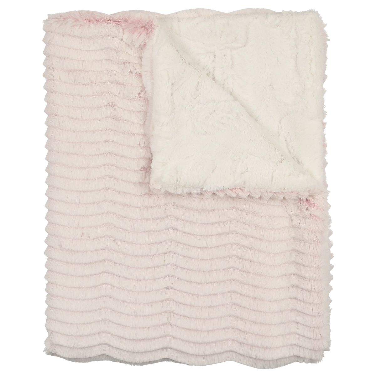 Lux Fur Blanket Mauve Wave