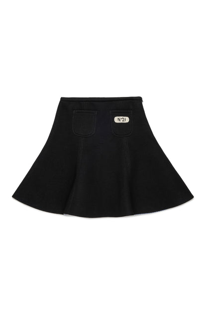 NEOPRENE BLACK SKIRT