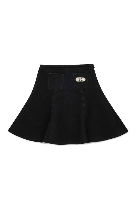 NEOPRENE BLACK SKIRT