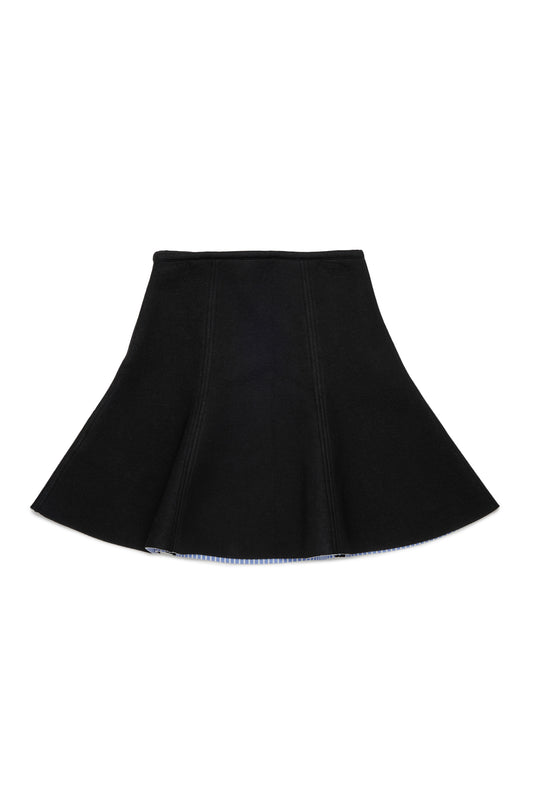 NEOPRENE BLACK SKIRT