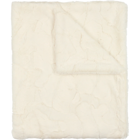 Lux Fur Blanket Natural