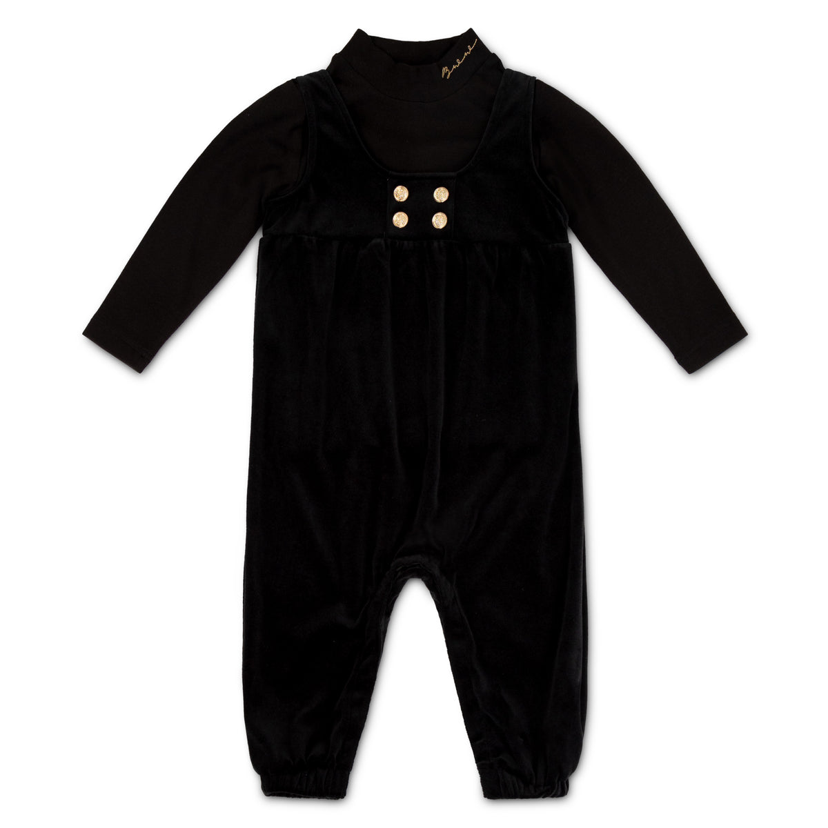 Girls Double Brested Black Two Piece