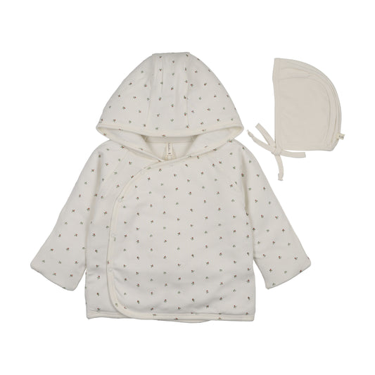 Padded Bitsy Floral Cream/Pink Jacket