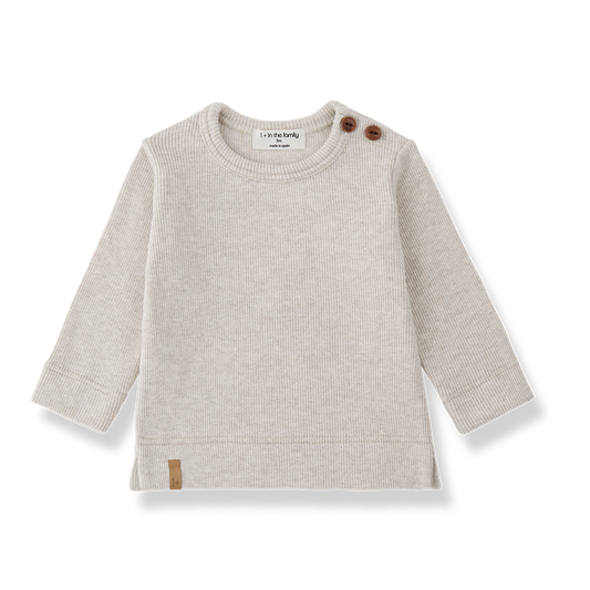 Pesaro Beige Long Sleeve Tshirt with Legging