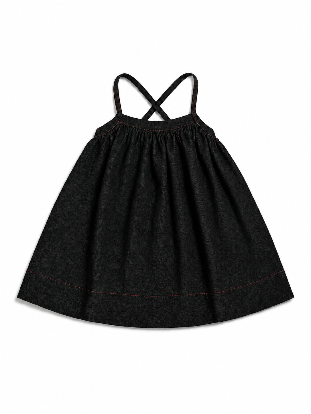 Pinafore Black Denim Jumper