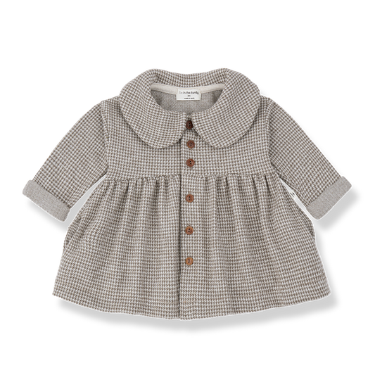 Salerno Dark Taupe Collar Dress