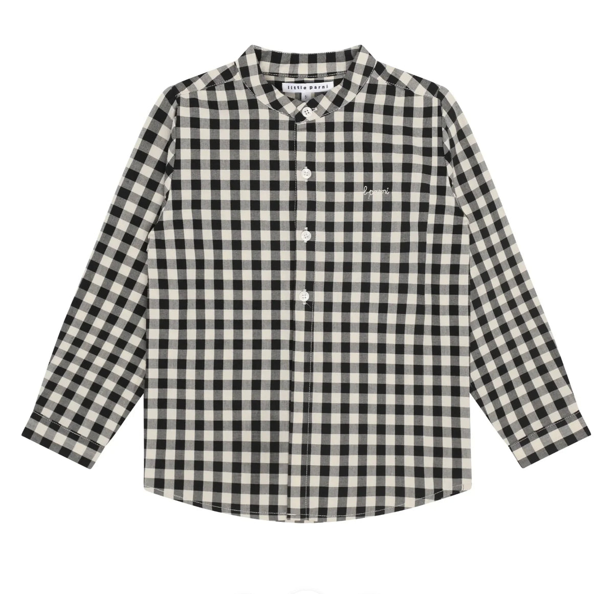 Patterned Boy's Grey Shirt