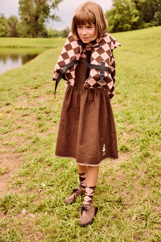 Casual Argyle Brown Tneck