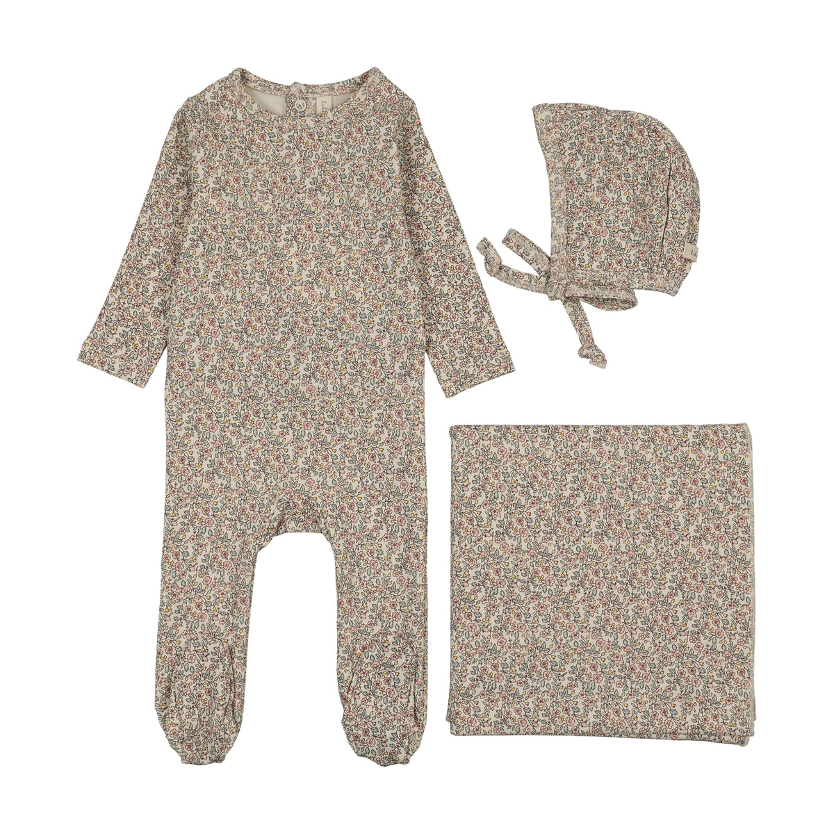 Sweet Liberty Print Pink Layette Set