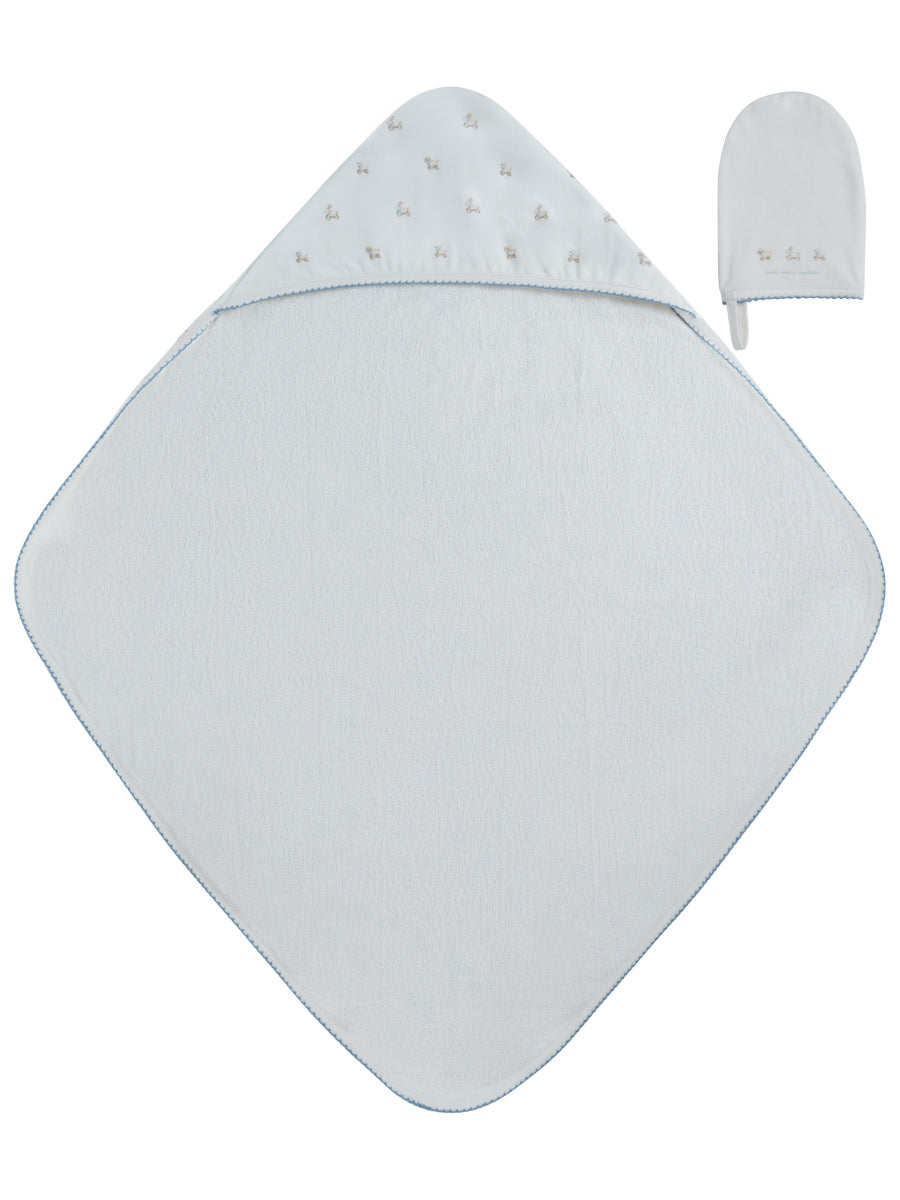 Petits Amis Blue Towel & Mitt Set