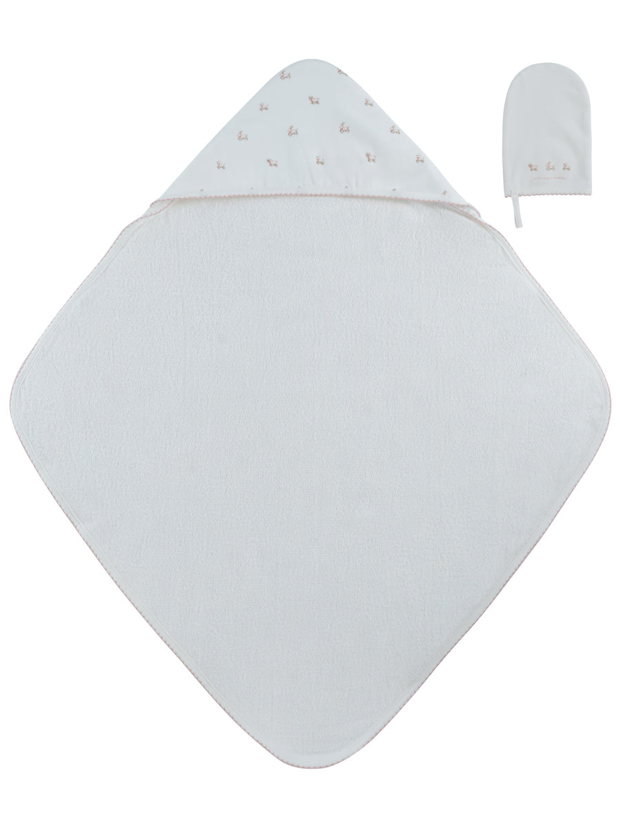 Petits Amis Pink Towel & Mitt Set