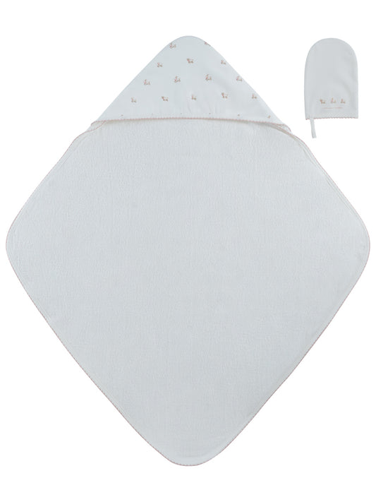 Petits Amis Pink Towel & Mitt Set