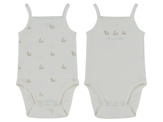 Petit Amis Blue Onesie Set of 2