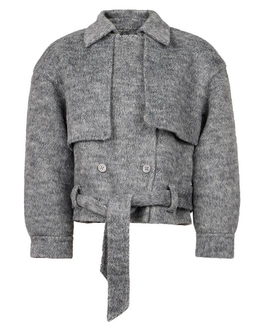 Double Brested Grey  Coat