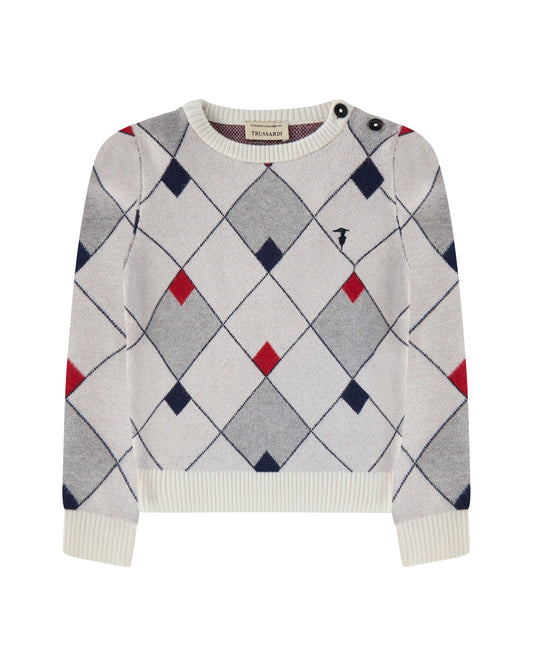 Argyle Navy Sweater