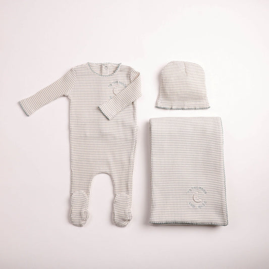 Bee & Dee To The Moon London Fog Footie Set