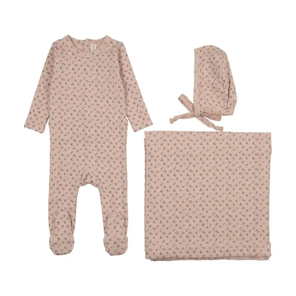 Cherry Blossom Pale Pink Layette Set
