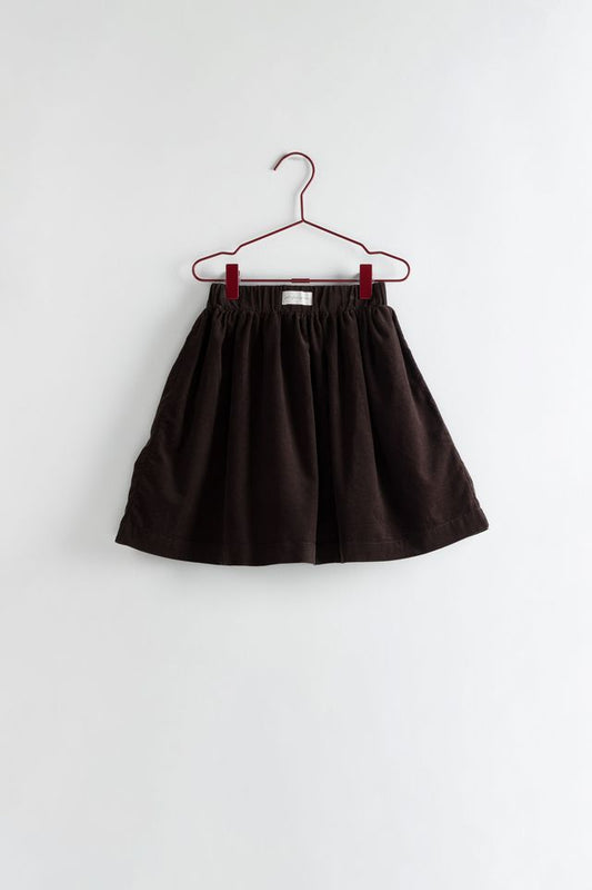Cocoa Corduroy Brown Skirt