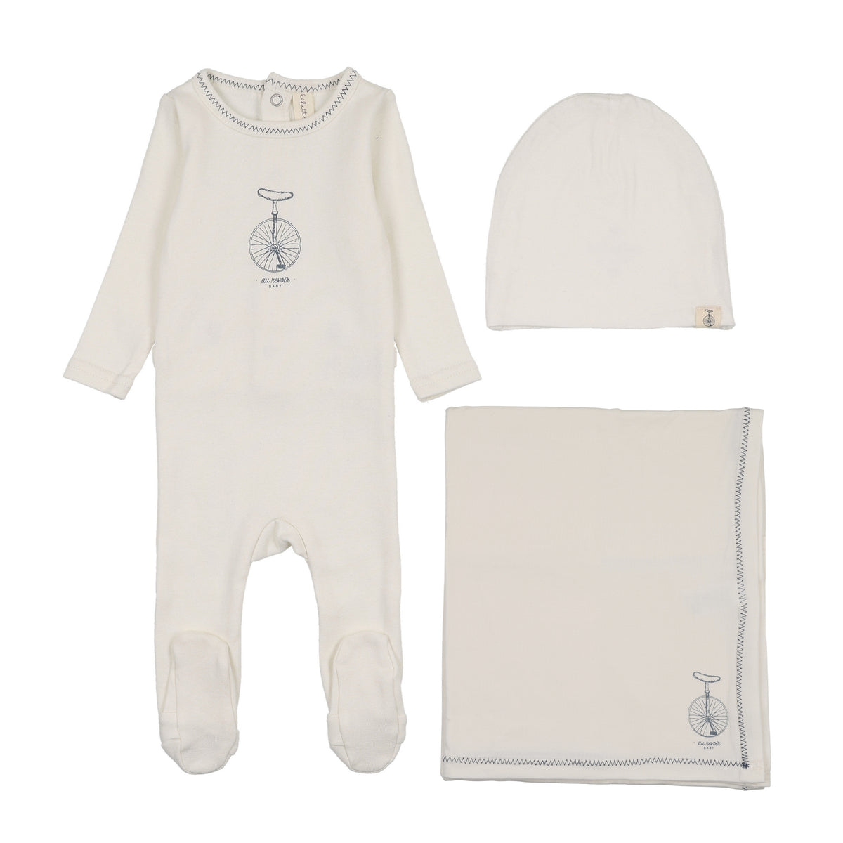 Bicycle Cream Layette Set