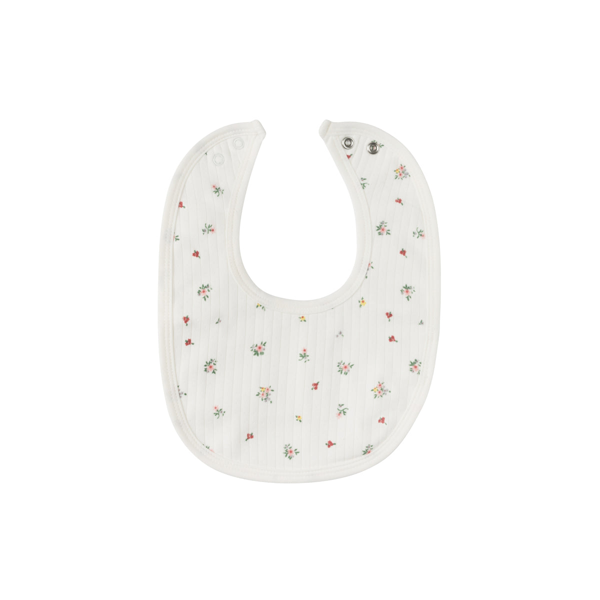 Printed Floral Star Ivory Stars Bib