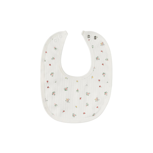 Printed Floral Star Ivory Stars Bib