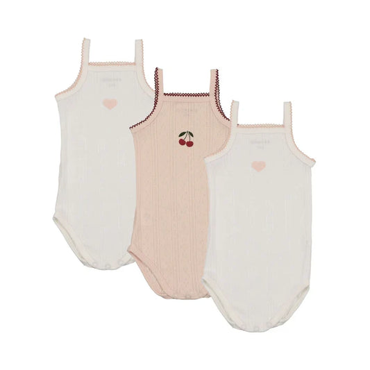 Pointelle Bear Set Undershirts